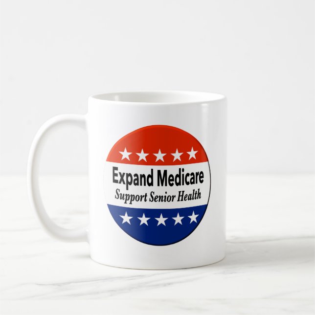 Expand Medicare to Support Senior Health Coffee Mug (Left)