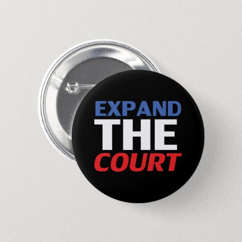 Expand the Court red white blue black typography Button