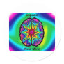 Expand Your Mind Classic Round Sticker