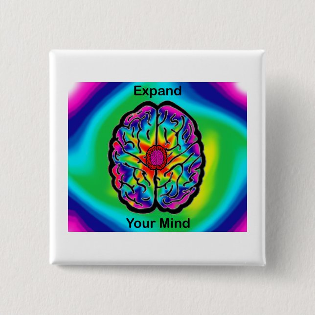 Expand Your Mind Pinback Button (Front)