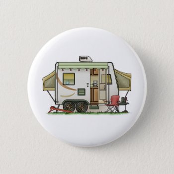 Expandable Hybred Trailer Camper Pinback Button by art1st at Zazzle