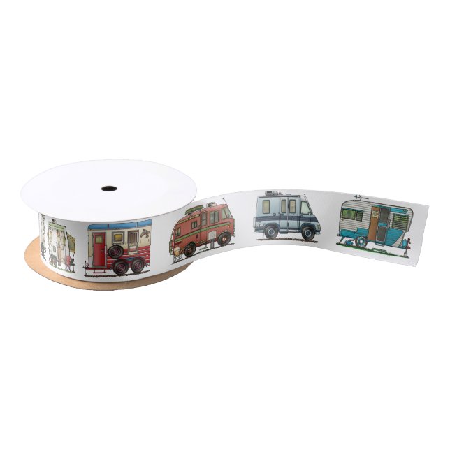 Expandable Hybred Trailer Camper Satin Ribbon (Spool)