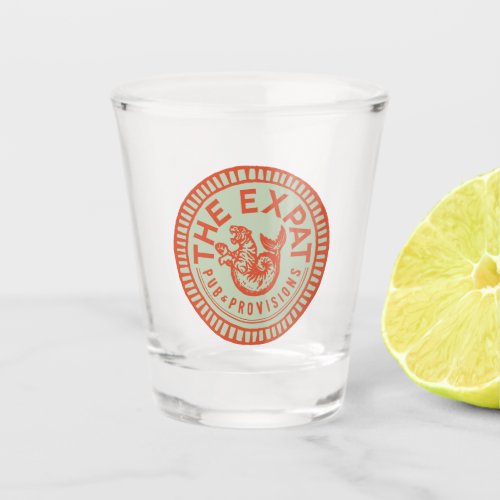 Expat Vintage Orange Shot Glass