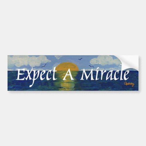 Expect A Miracle Bumper Sticker