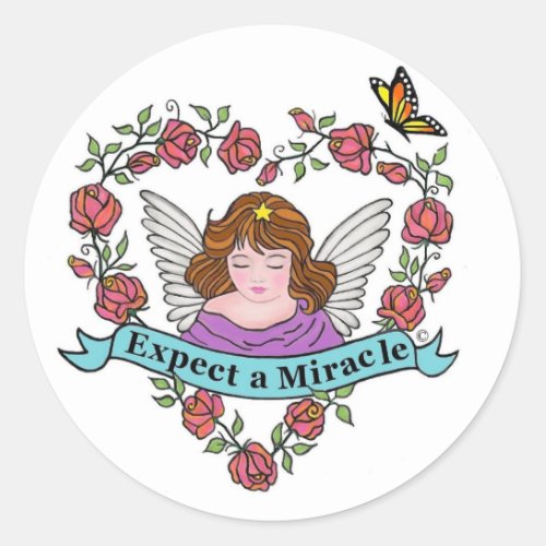Expect a Miracle Classic Round Sticker