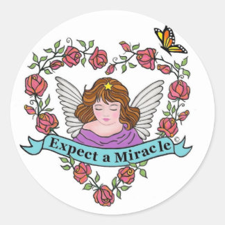 Expect a Miracle Classic Round Sticker