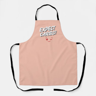 Expect Carbs! Funny Apron