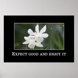 Expect good and enjoy it poster