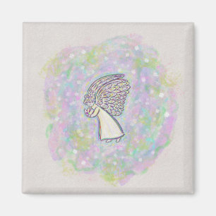 Expect Good Things Angel Art Custom Magnets