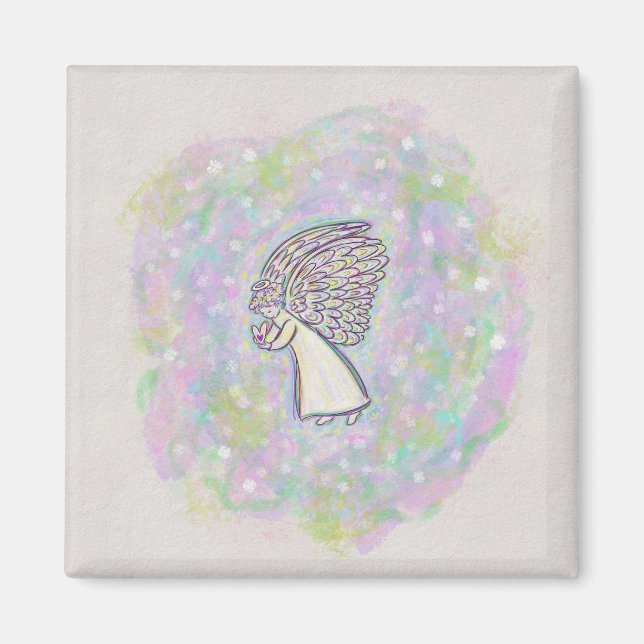 Expect Good Things Angel Art Custom Magnets (Front)