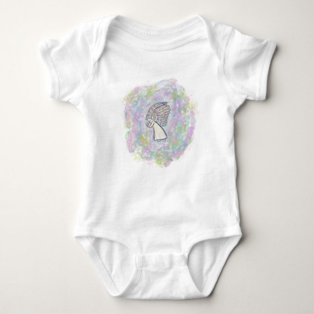 Expect Good Things Guardian Angel Baby Bodysuits (Front)