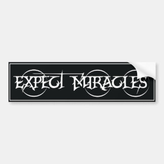 Expect Miracles bumper sticker recovery sobriety