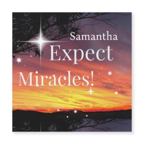 Expect Miracles Sparkle Sunset Get Well Soon Name