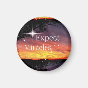 Expect Miracles Sparkle Sunset Get Well Soon Name Magnet