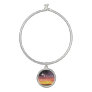 Expect Miracles Sparkle Sunset Inspirational Quote Bangle Bracelet