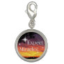 Expect Miracles Sparkle Sunset Inspirational Quote Charm