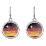 Expect Miracles Sparkle Sunset Inspirational Quote Earrings