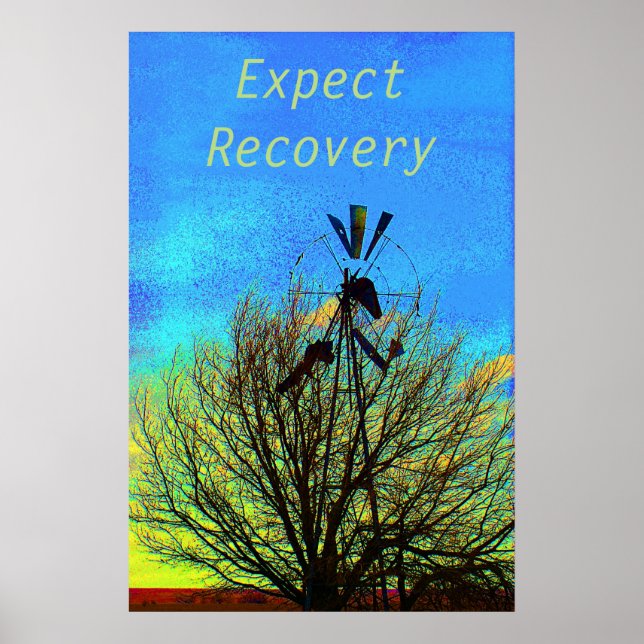 Expect Recovery  Motivational Poster (Front)