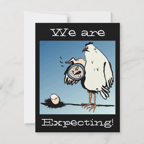 Expectant Chicken Baby Announcement