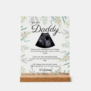 Expectant Dad Bump Poem Acrylic Sign