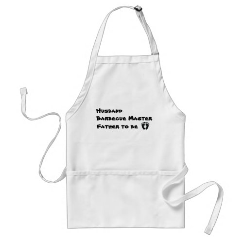 Expectant Father BBQ Apron Husband Barbecue Master