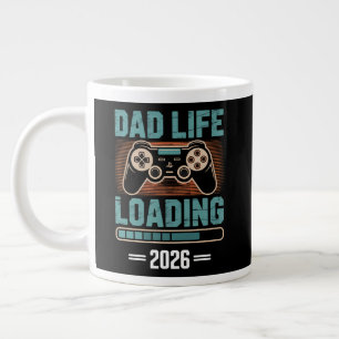 Expectant Father Dad Life Loading 2026 Giant Coffee Mug