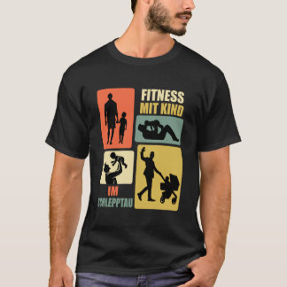 Expectant Father FITNESS WITH CHILD Funny Soon-to- T-Shirt