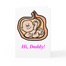 Expectant Father's Day Card for Baby Girl
