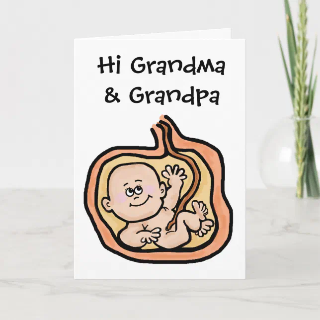 Expectant Grandparents Card Zazzle
