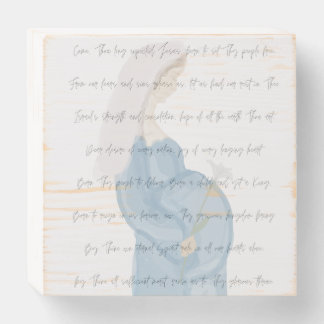 Expectant Mary, Come Thou Long Expected Jesus Sign