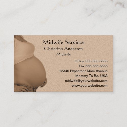 Expectant Mother Business Card