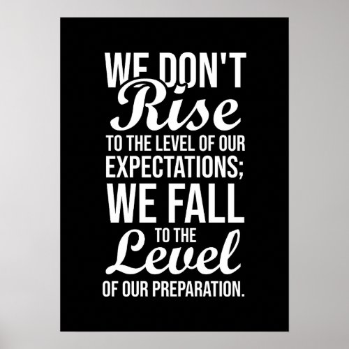 Expectation vs Preparation _ Gym Hustle Success Poster