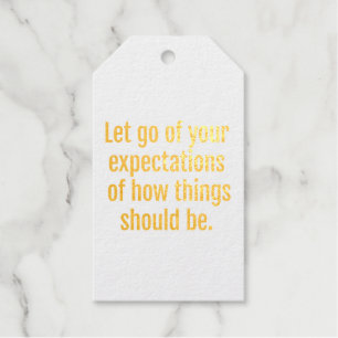 Expectations Foil Gift Tag