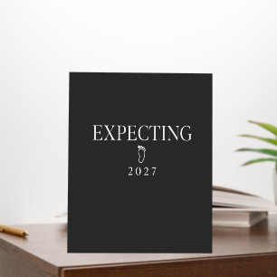 Expecting 2027 Baby Announcement Design Foam Board