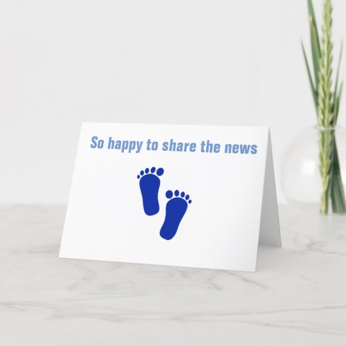 EXPECTING A BABY ANNOUNCEMENT HOLIDAY CARD