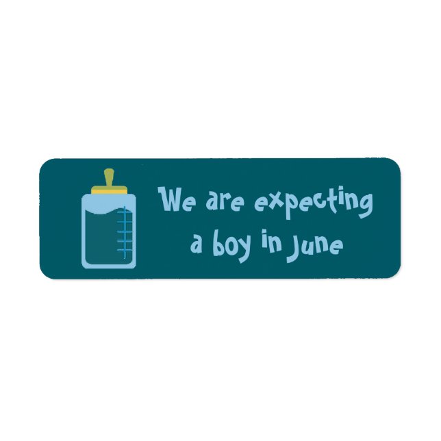 Expecting a boy in June stickers by dalDesignNZ (Front)