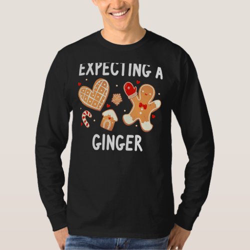 Expecting A Ginger Christmas Pregnancy Announcemen T_Shirt