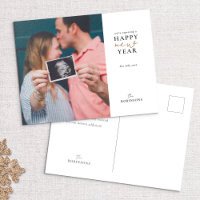 Expecting a Happy New Year Holiday Photo Card