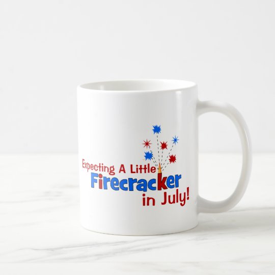 Expecting A Little Firecracker in July Coffee Mug