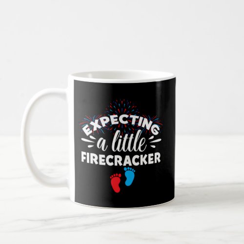 Expecting A Little Firecracker Pregnancy Mom To Be Coffee Mug