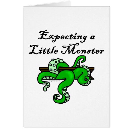 Expecting a little monster cards (Front)