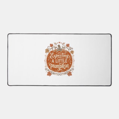 Expecting A Little Pumpkin Fall Pregnancy Shirt_1 Desk Mat