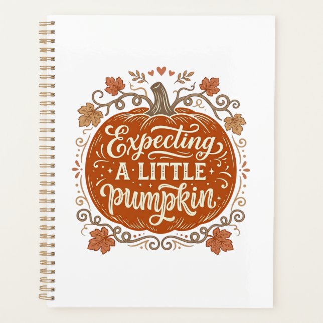 Expecting A Little Pumpkin Fall Pregnancy Shirt_1 Planner (Front)