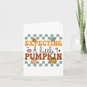 Expecting A Little Pumpkin Halloween Pregnancy Ann Card