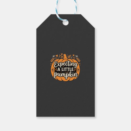 Expecting a Little Pumpkin Halloween Pregnancy Des Gift Tags