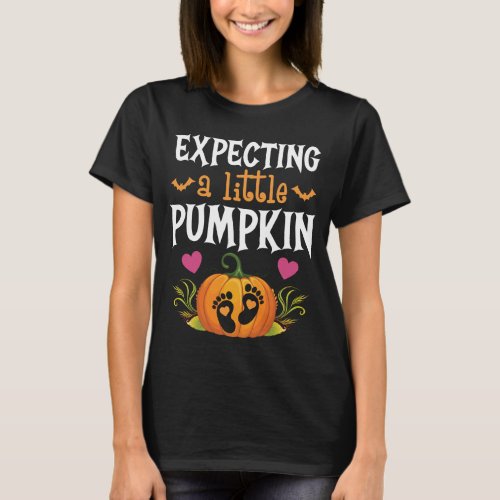 Expecting a Little Pumpkin Pregnancy Announcement  T_Shirt