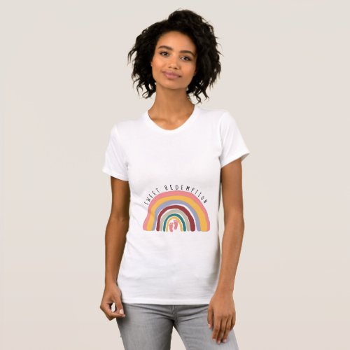 Expecting a Rainbow Baby Girl Maternity Pregnancy  T_Shirt