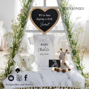Expecting baby Floral Pregnancy Announcement card