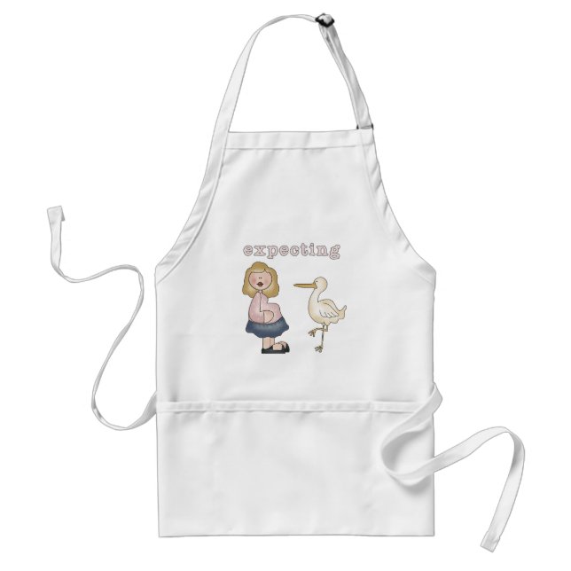 Expecting Baby - Stork Tshirts and Gifts Adult Apron (Front)