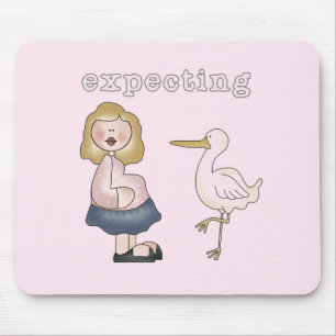Expecting Baby - Stork Tshirts and Gifts Mouse Pad